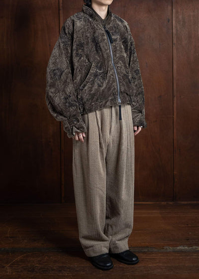 ZIGGY CHEN Velvet Bomber Jacket 0M2430928