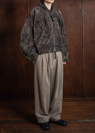 ZIGGY CHEN Velvet Bomber Jacket 0M2430928