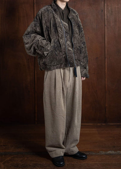 ZIGGY CHEN Velvet Bomber Jacket 0M2430928