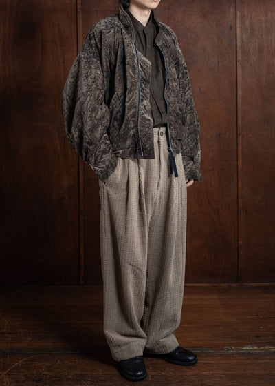 ZIGGY CHEN Velvet Bomber Jacket 0M2430928