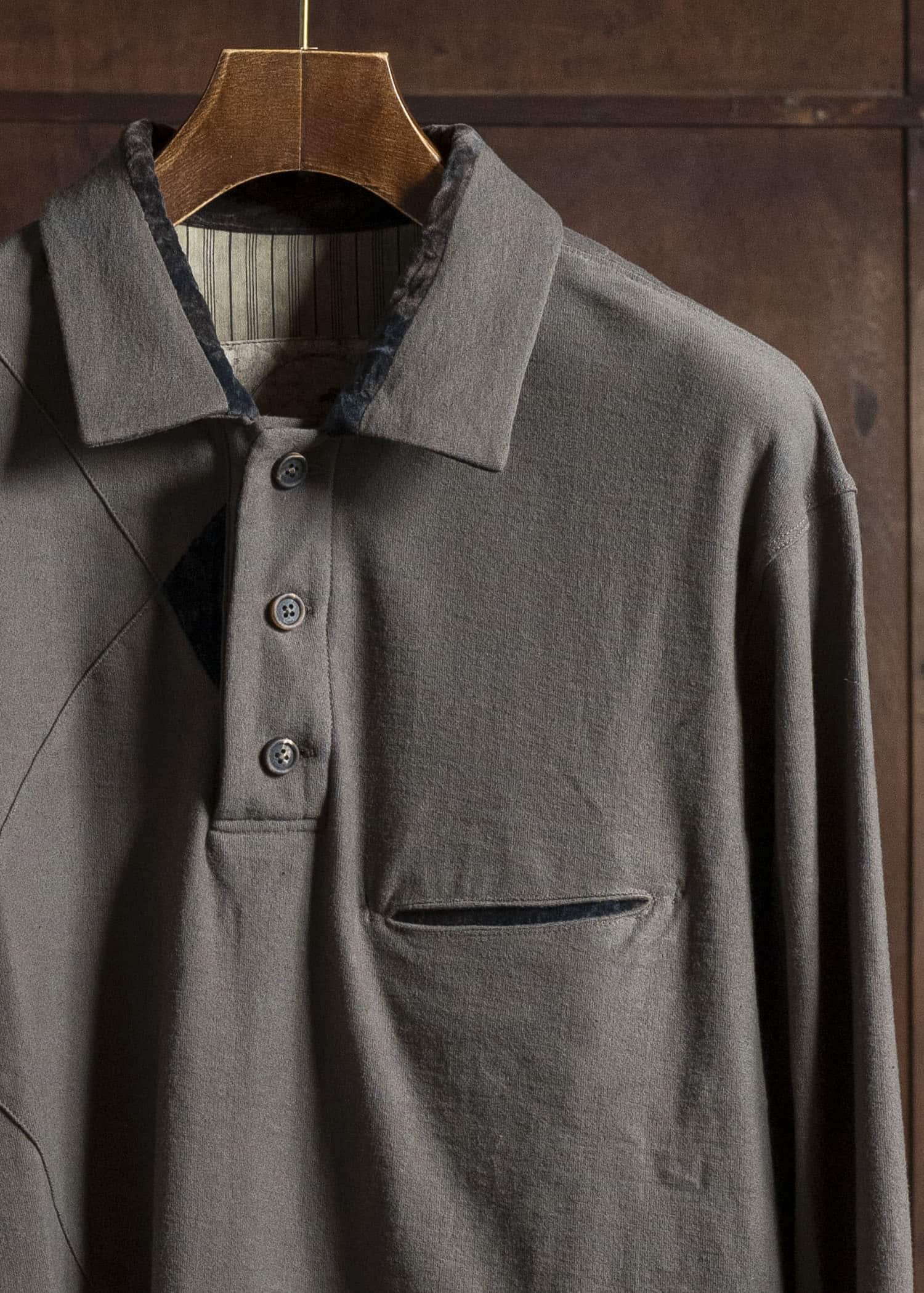 ZIGGY CHEN 0M2530215 PATCHWORK RUGBY SHIRT 54