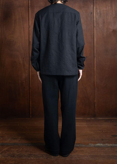 ITOH Henley Shirt Black IT.024.15.116