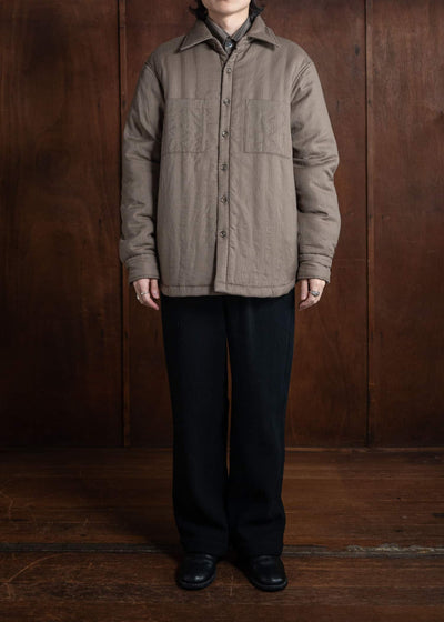 ITOH Wool Padded Overshirt Dark Beige IT.024.15.117