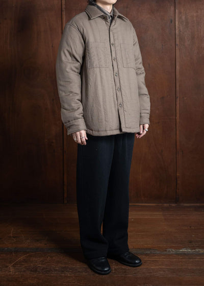 ITOH Wool Padded Overshirt Dark Beige IT.024.15.117