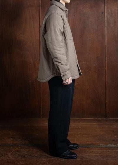 ITOH Wool Padded Overshirt Dark Beige IT.024.15.117