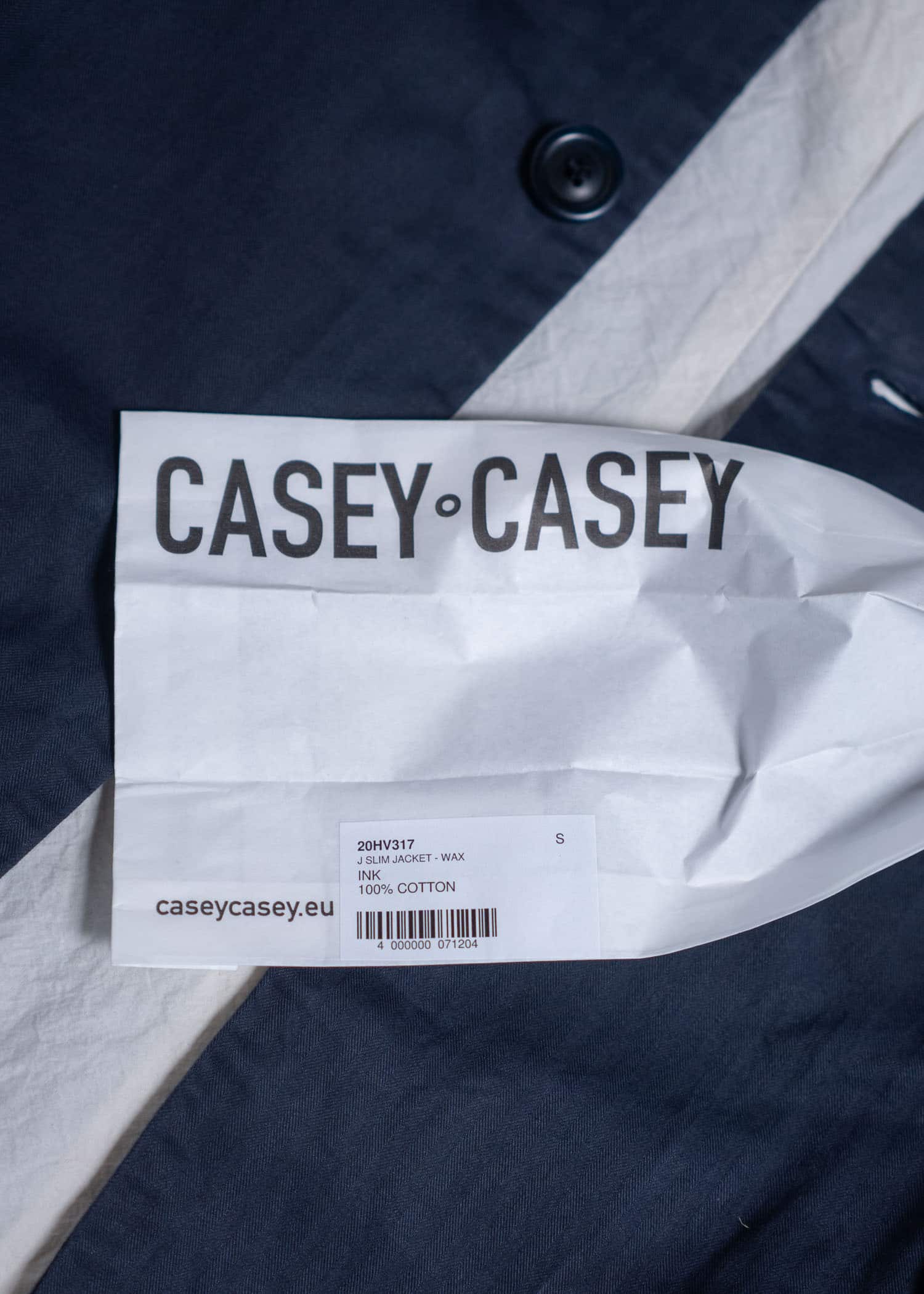 CASEY CASEY 23SS Herringbone Cotton Tailored Jacket