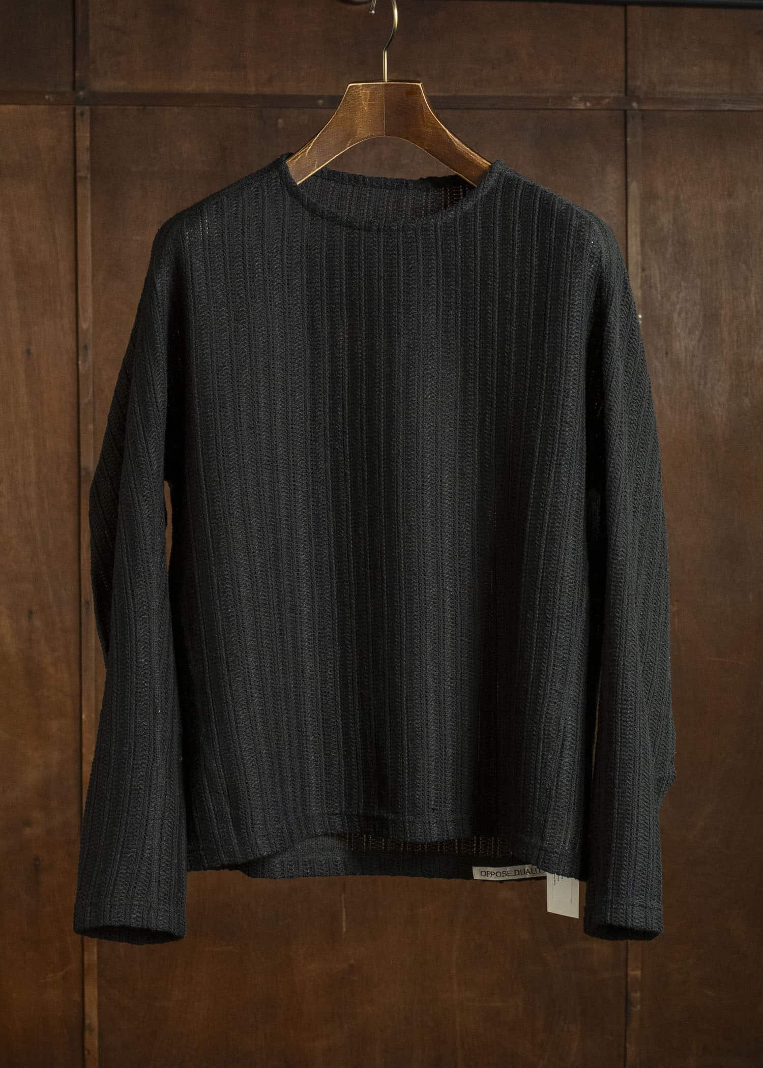 OPPOSE DUALITY OD4016CAS-26SS Long Sleeve T-Shirts Wave Black