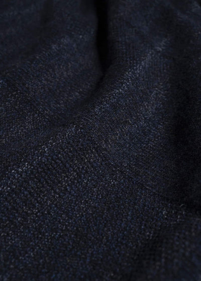 amachi. AY19K-4089 Gradation LOI Knit Navy Black