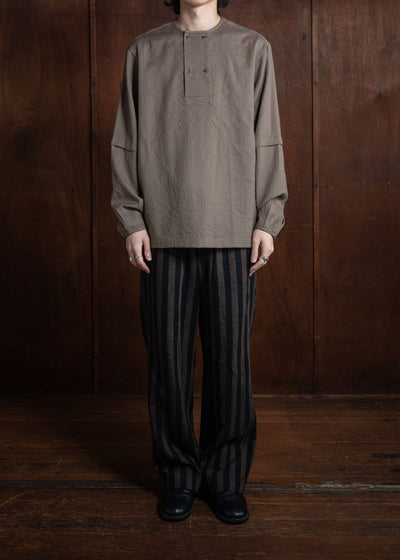 ITOH Stripe Drawstring Pants Dark Brown Stripes IT.024.15.131