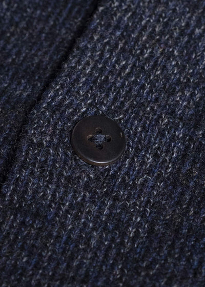 amachi. AY19K-4090 Gradation TOR High Neck Cardigan Navy Black