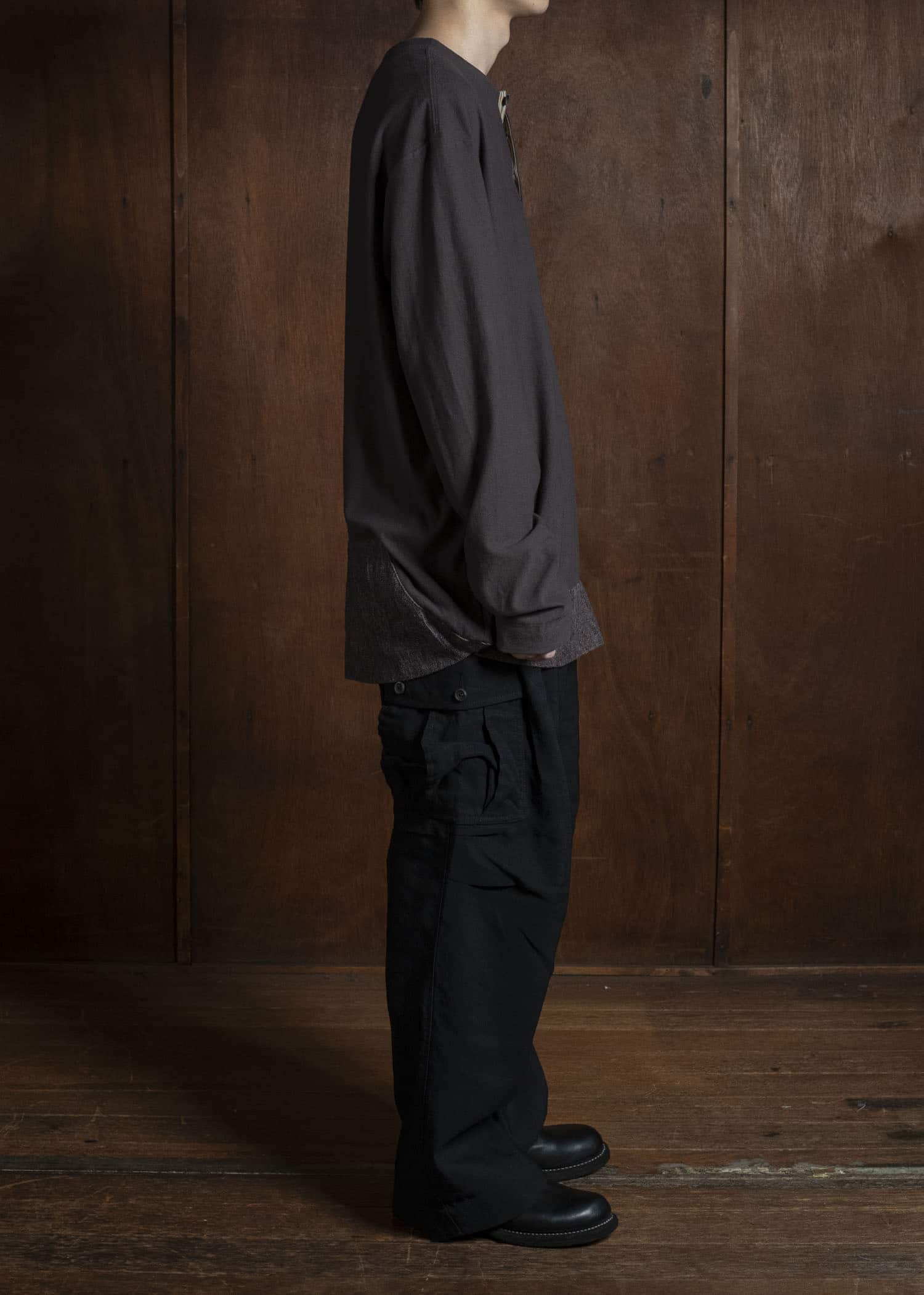 トップス ZIGGY CHEN Henly-Neck Long Sleeves 4 BUTTON HENLEY NECK LONG SLEEVE T-SHIRT – ZIGGY CHEN