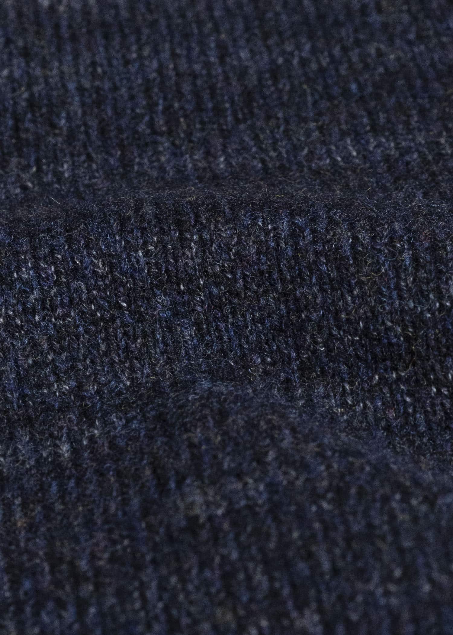 amachi. AY19K-4090 Gradation TOR High Neck Cardigan Navy Black
