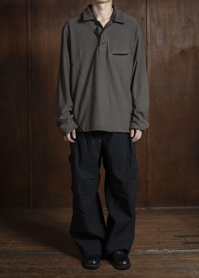 ZIGGY CHEN 0M2530215 PATCHWORK RUGBY SHIRT 54