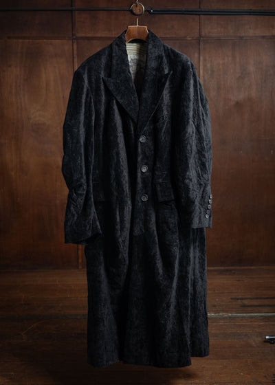 ZIGGY CHEN Velvet Lumped Coat Black 0M2431118