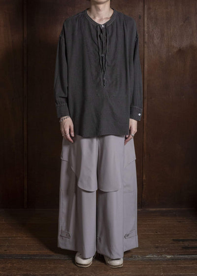 amachi. AY19S-1055-26AW Kashmir Wool Shirt Sumi
