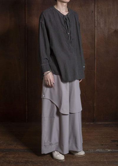amachi. AY19S-1055-26AW Kashmir Wool Shirt Sumi