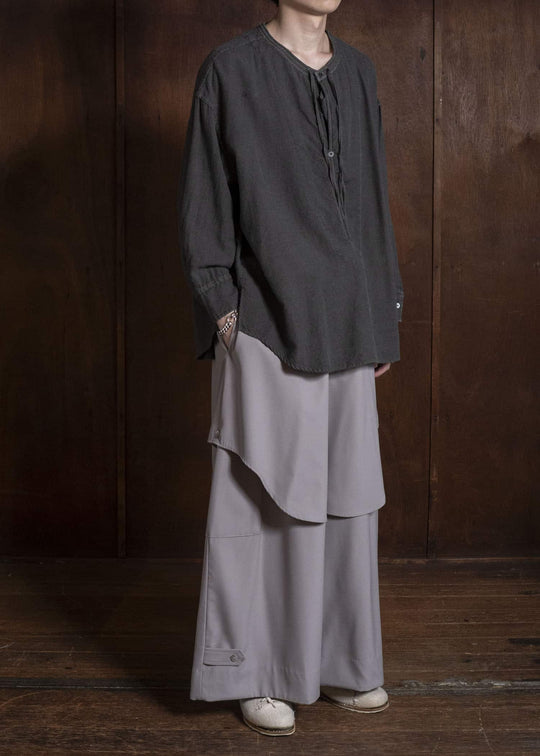 amachi. AY19S-1055-26AW Kashmir Wool Shirt Sumi