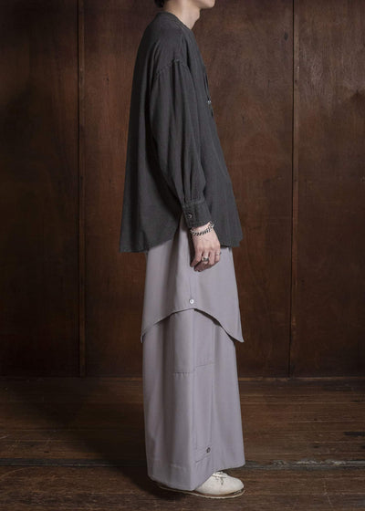 amachi. AY19S-1055-26AW Kashmir Wool Shirt Sumi
