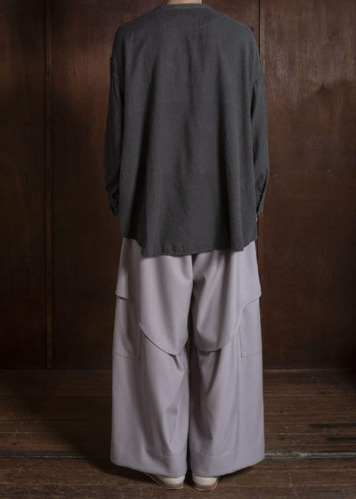 amachi. AY19S-1055-26AW Kashmir Wool Shirt Sumi