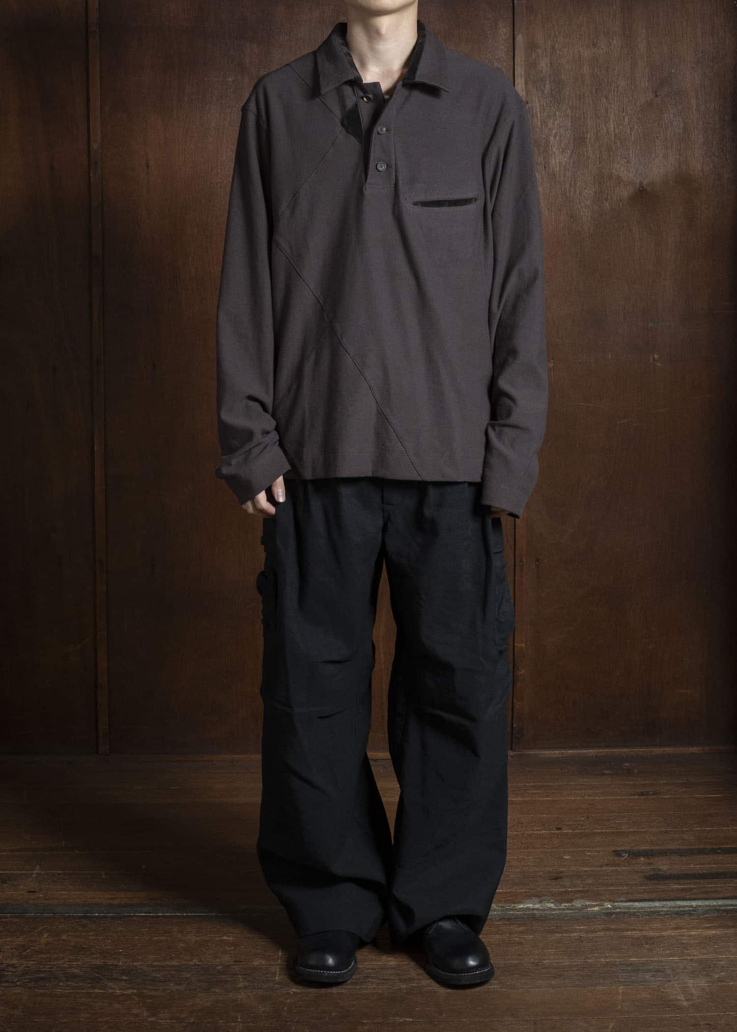 ZIGGY CHEN 0M2530217 PATCHWORK RUGBY SHIRT 62