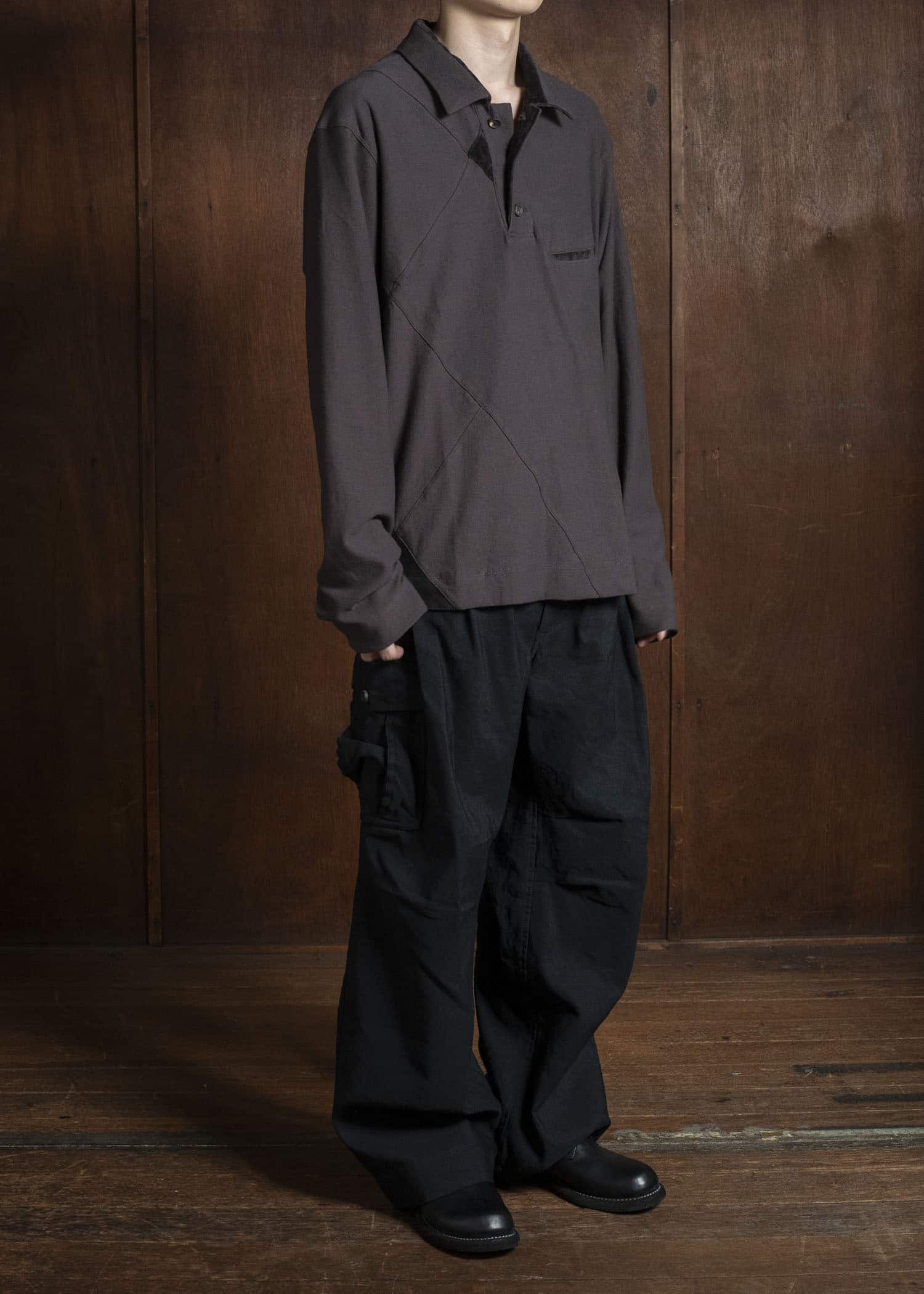 ZIGGY CHEN 0M2530217 PATCHWORK RUGBY SHIRT 62