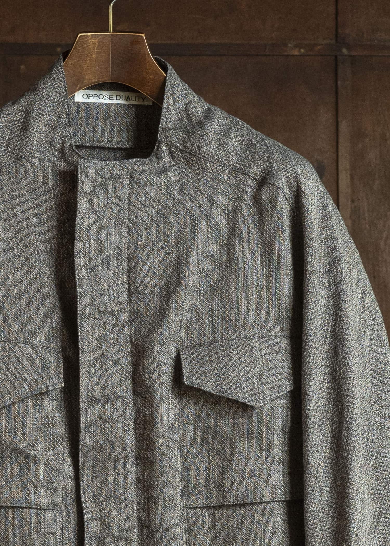 OPPOSE DUALITY OD1007JKT-26SS M-65 Short Linen Brown