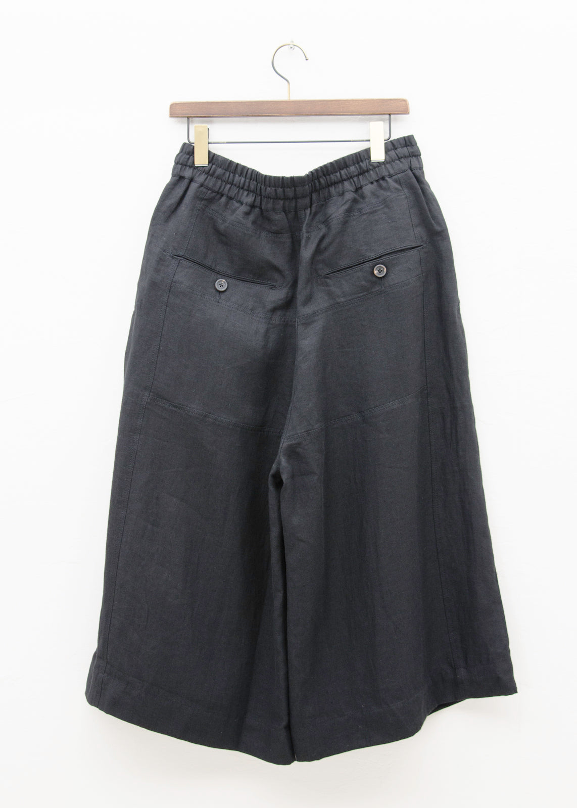 ZIGGY CHEN WIDE LEG DRAWSTRING CROPPED PANTS