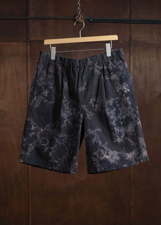 SUZUSAN Cotton Broad Wide Drawstring Shorts 5044C-010-Black - Black