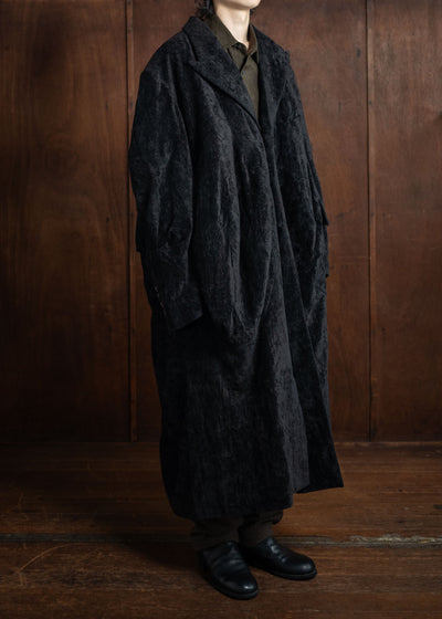 ZIGGY CHEN Velvet Lumped Coat Black 0M2431118