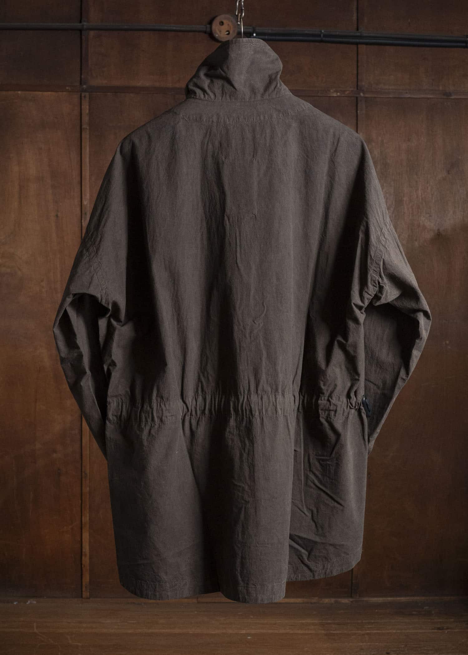 JAN-JAN VAN ESSCHE SHIRT#110 SHIRT JACKET WITH STANDING COLLAR & SIDE POCKETS Co Wo Dense Shirting | Doro Zome