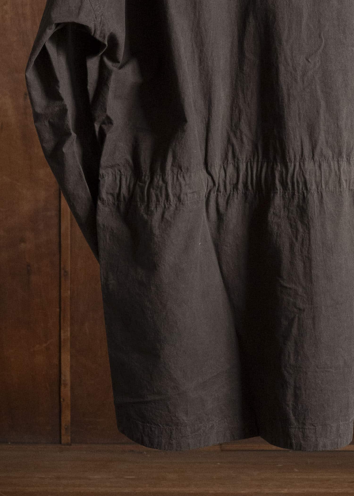 JAN-JAN VAN ESSCHE SHIRT#110 SHIRT JACKET WITH STANDING COLLAR & SIDE POCKETS Co Wo Dense Shirting | Doro Zome