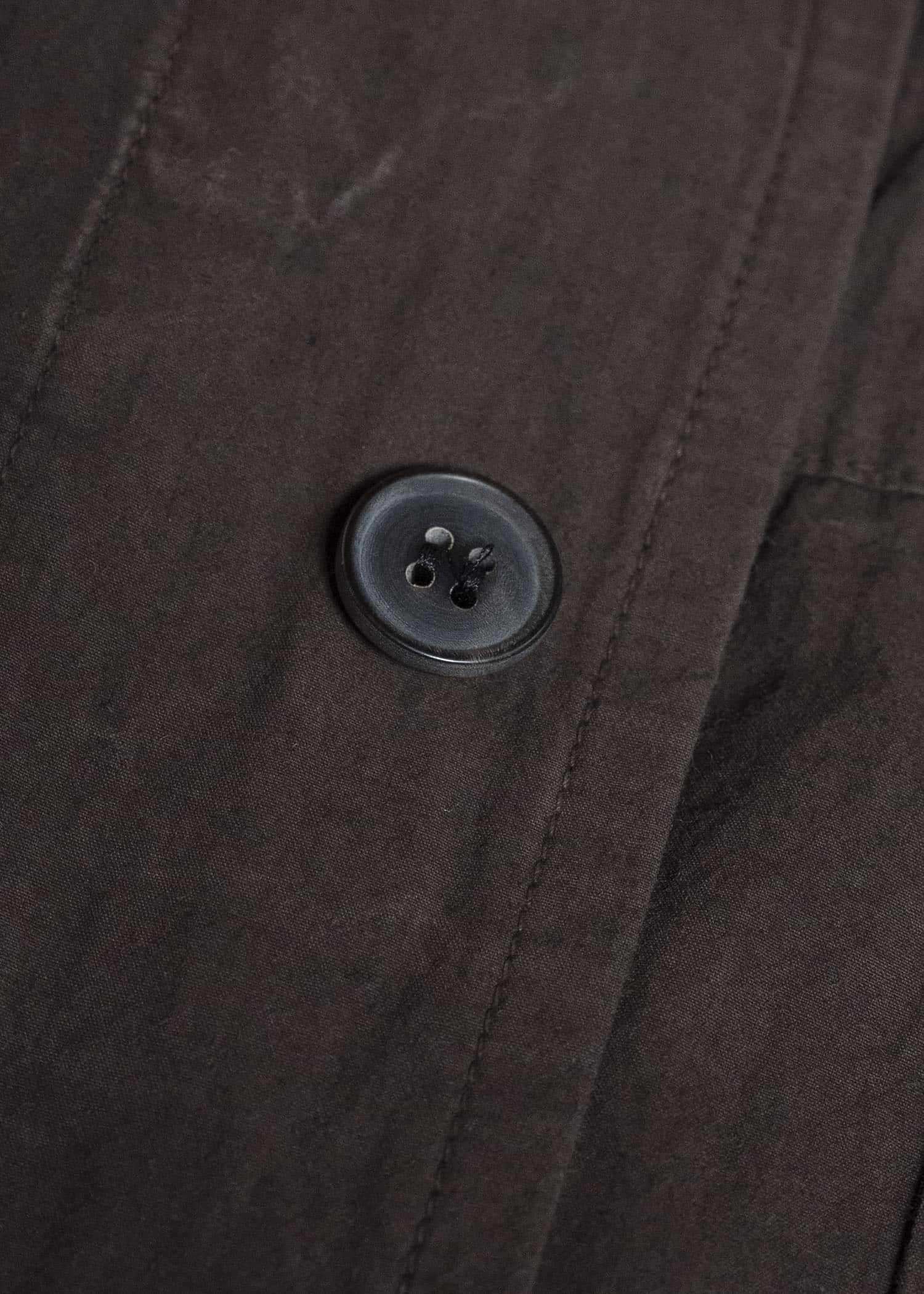 JAN-JAN VAN ESSCHE SHIRT#110 SHIRT JACKET WITH STANDING COLLAR & SIDE POCKETS Co Wo Dense Shirting | Doro Zome