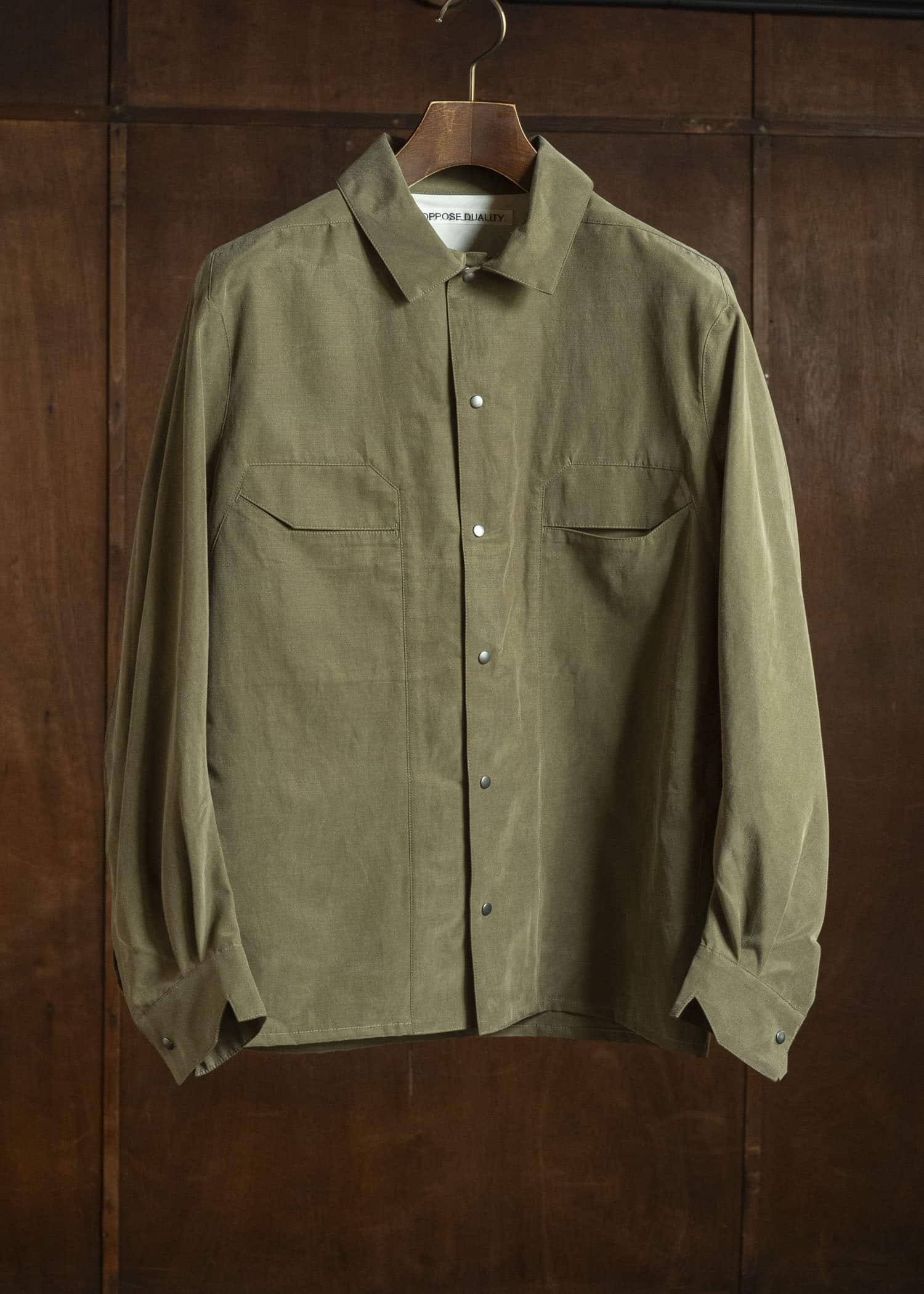 OPPOSE DUALITY OD2001SHT-26SS CXC Panel Shirts Dark Green