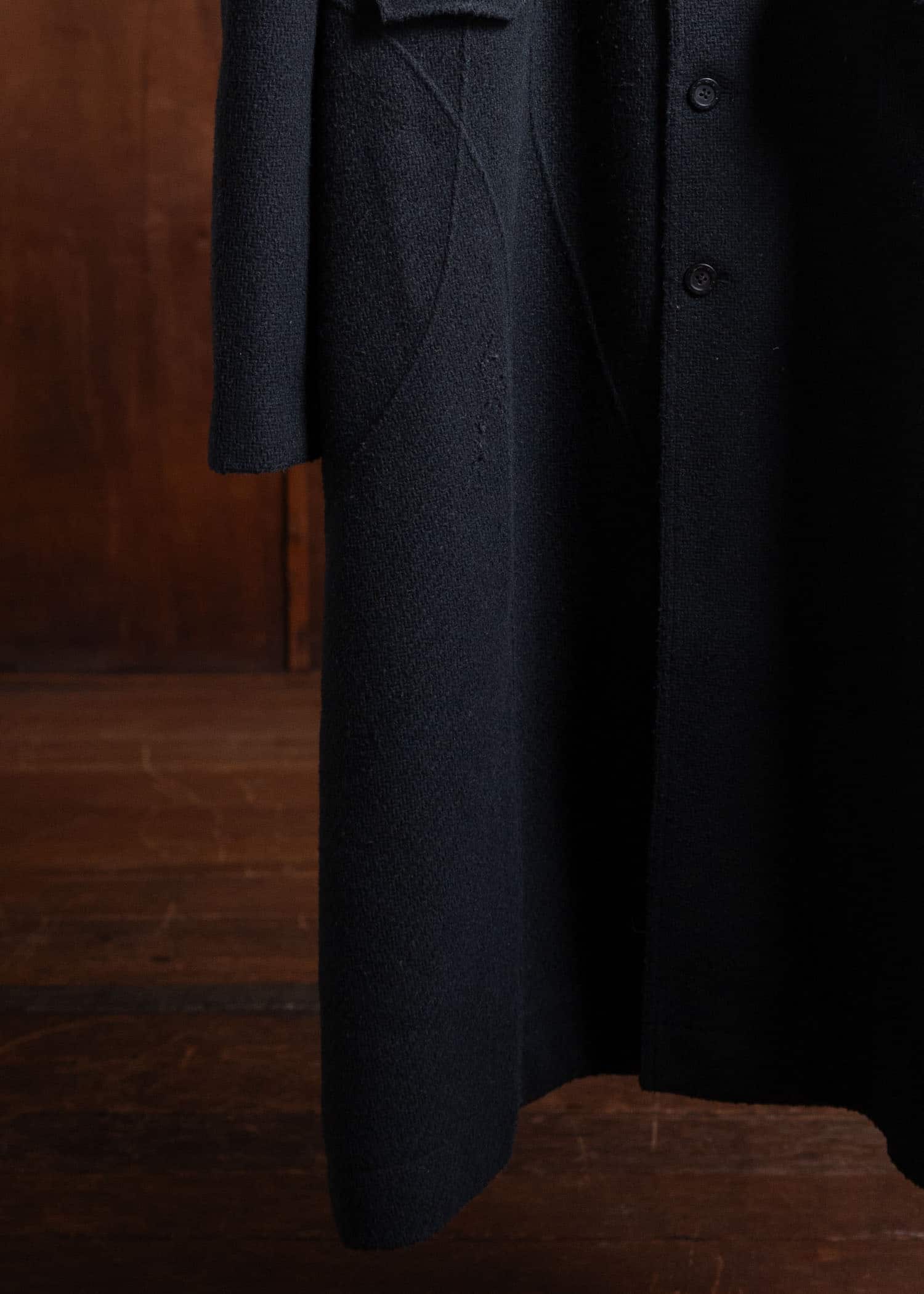 Professor.E Aged Wool Coat Black 24FW-PE-LC-02