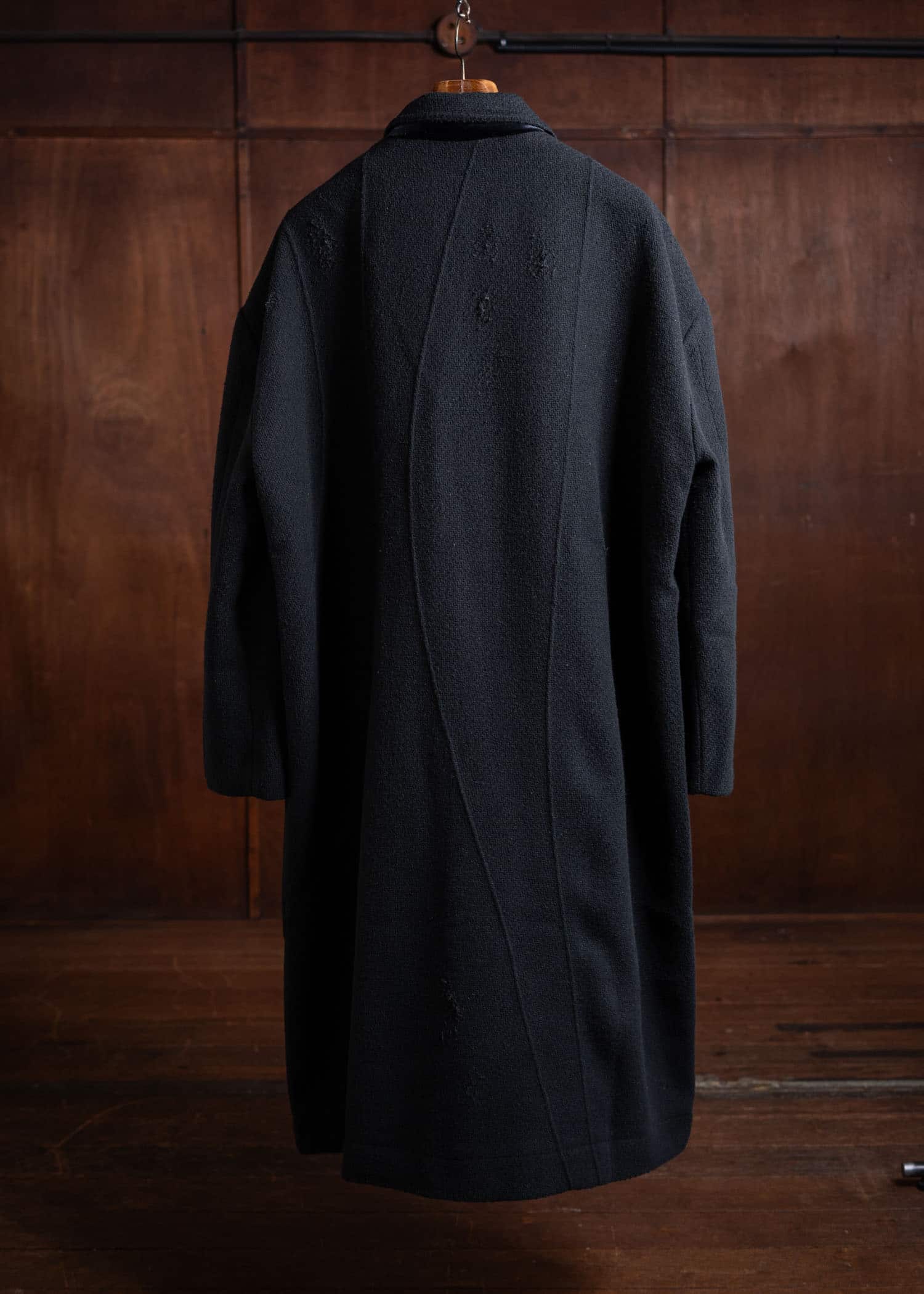 Professor.E Aged Wool Coat Black 24FW-PE-LC-02