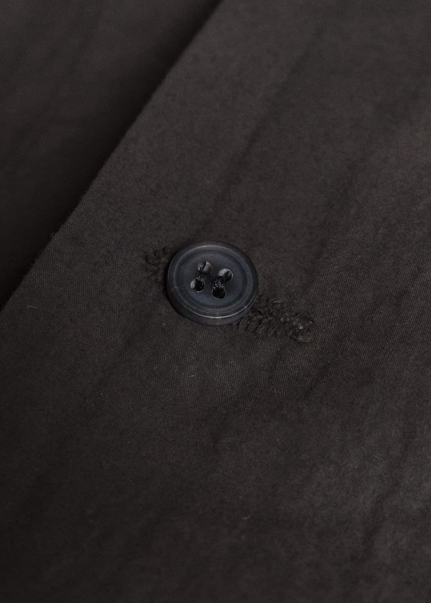 JAN-JAN VAN ESSCHE SHIRT#100 LOOSE DRESS SHIRT WITH CENTER BACK PLEAT Co Wo Dense Shirting | Doro Zome