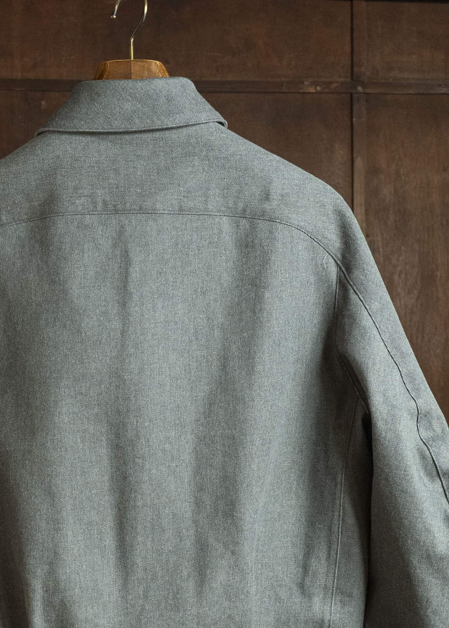 OPPOSE DUALITY OD1001JKT-26SS 6 Pocket Panel Denim Jacket Gray