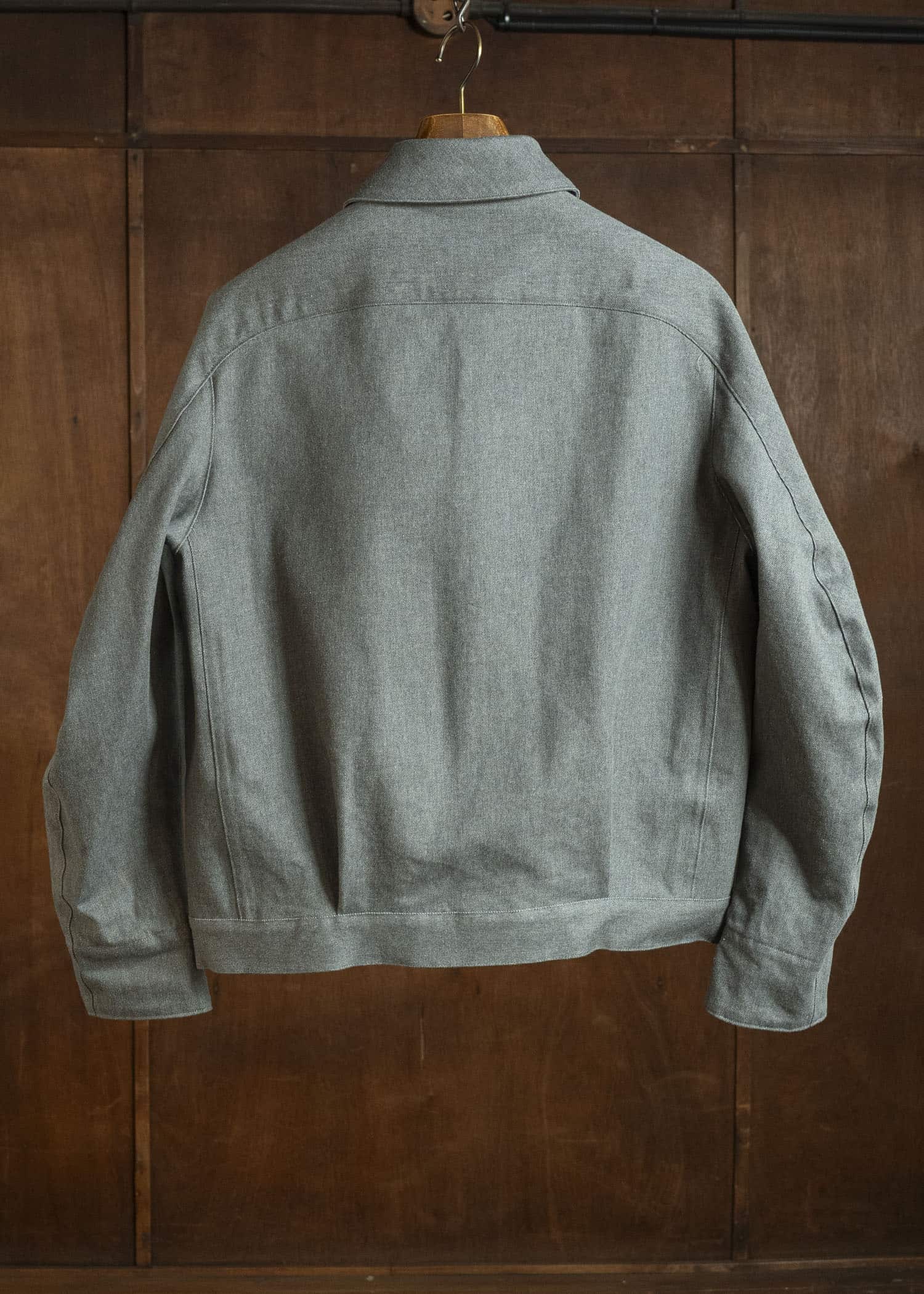 OPPOSE DUALITY OD1001JKT-26SS 6 Pocket Panel Denim Jacket Gray
