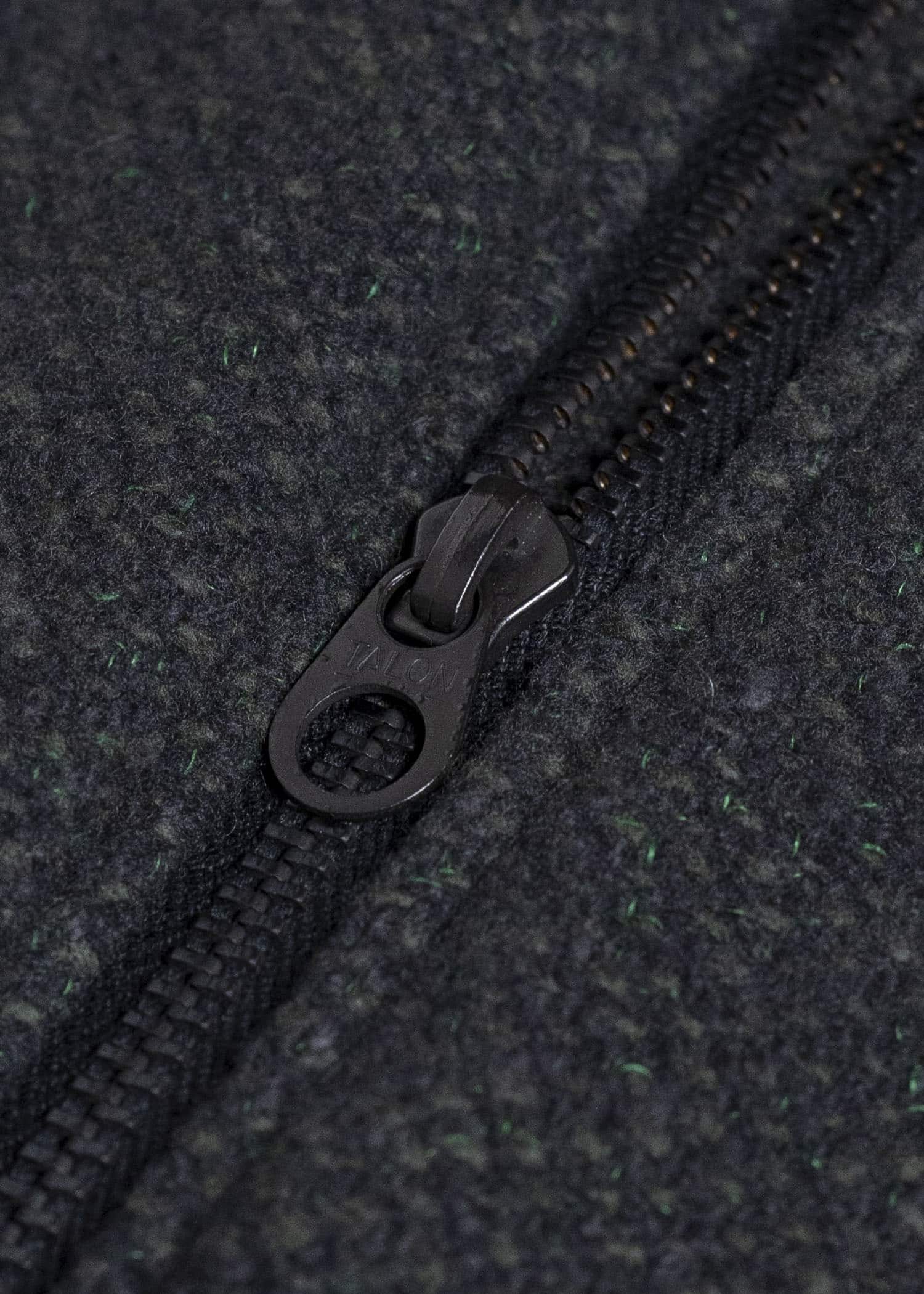 amachi. Padded Forming Balmacaan Jacket AY17J-2093W Dark Moss Gra