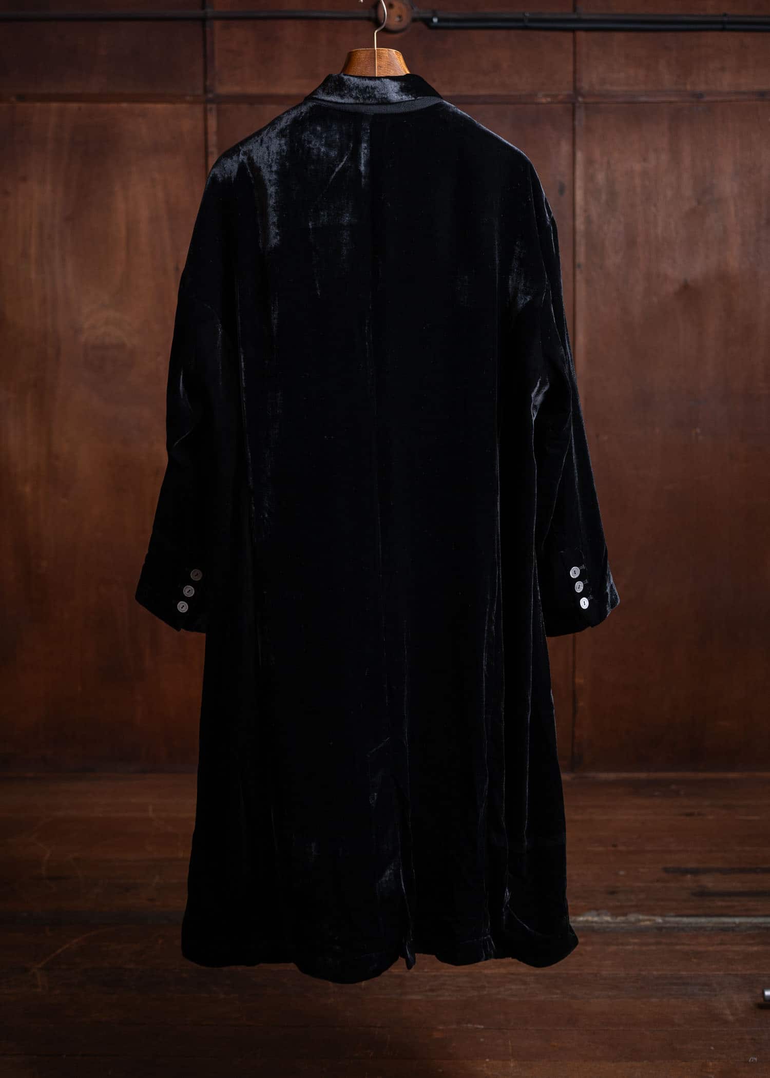 Professor.E Forgotten Materials - E Coat (Velvet) Black 24FW-FM-LC-03