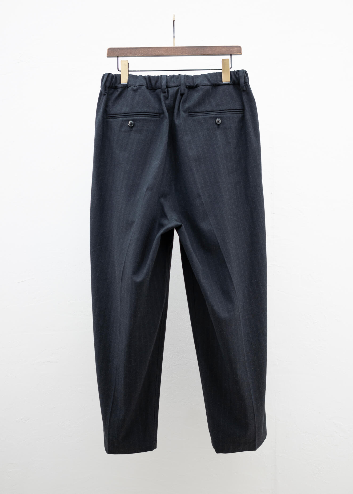 YOKO SAKAMOTO CLASSIC EASY TROUSERS / CHARCOAL GRAY