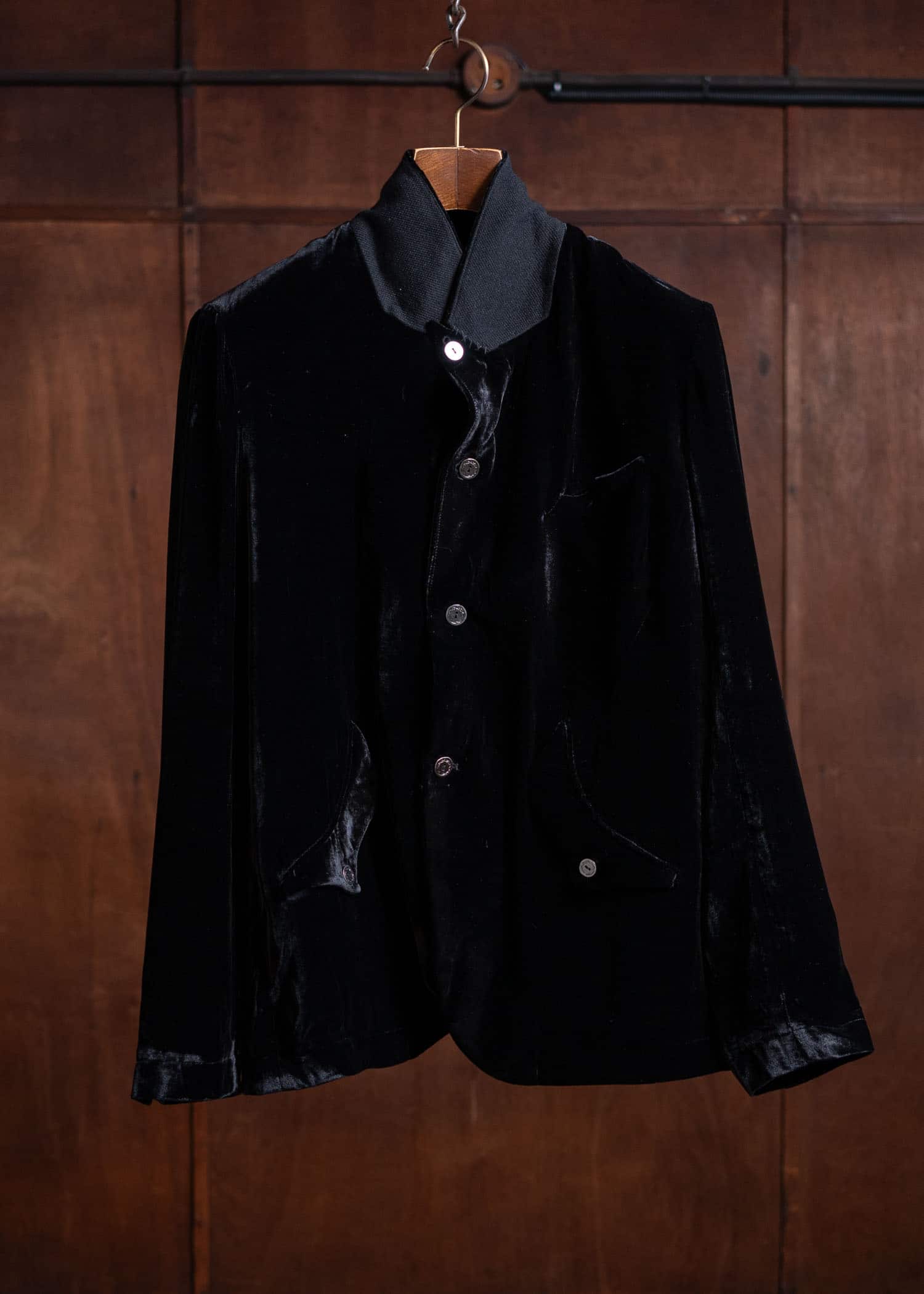 Professor.E Forgotten Materials - E Blazer (Velvet) Black 24FW-FM-JKT-03