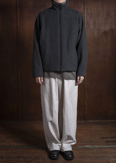 amachi. Padded Forming Balmacaan Jacket AY17J-2093W Dark Moss Gra