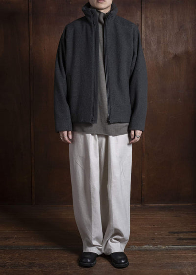 amachi. Padded Forming Balmacaan Jacket AY17J-2093W Dark Moss Gra