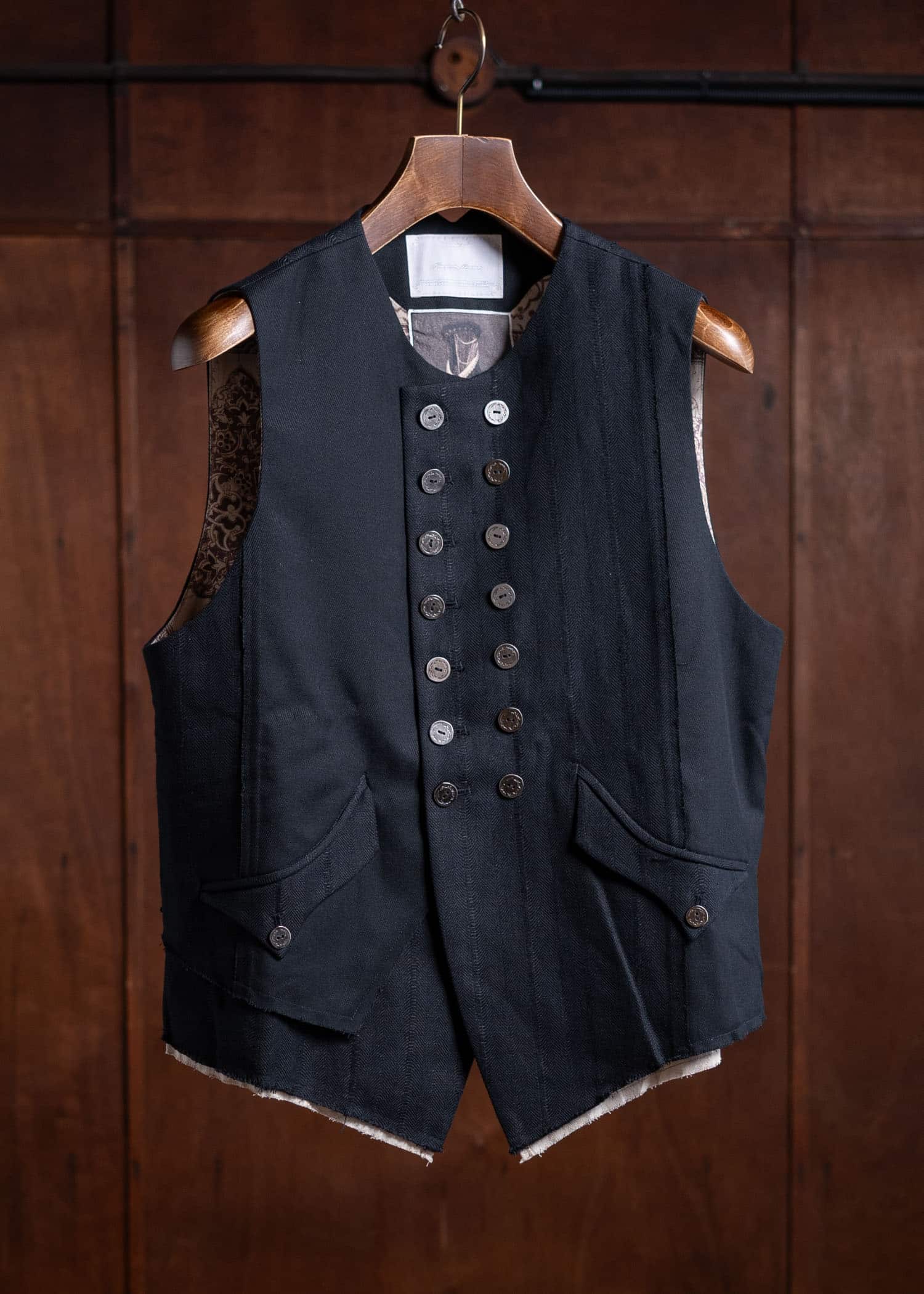 Professor.E Forgotten Materials- E Waistcoat Black 24FW-FM-VST-01