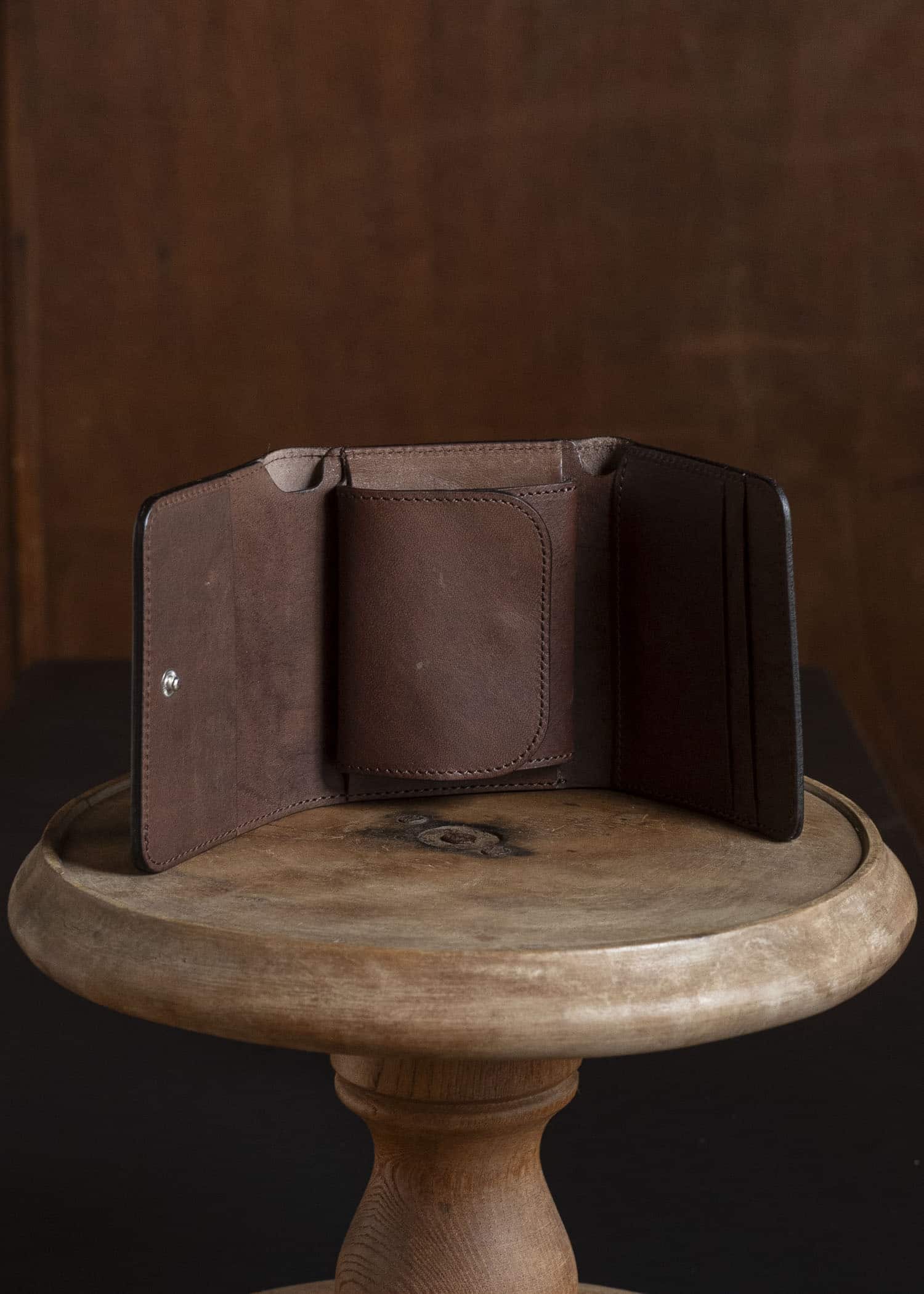 PETROSOLAUM 81149-PO0 mountain fold wallet DBR/BL