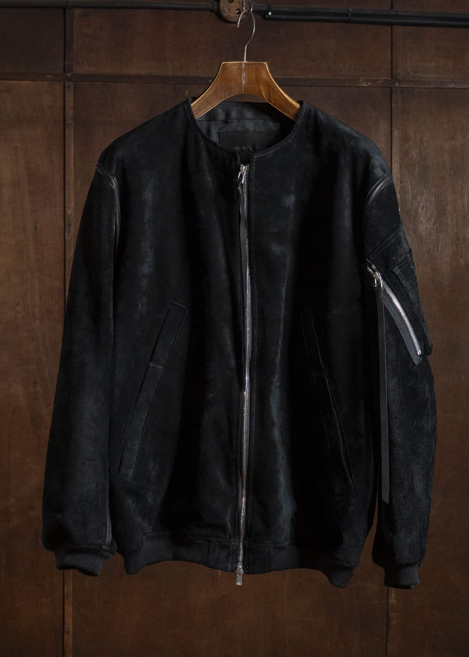 KLASICA 26F-LJK-L98 FL-PC Flight Jacket baced Black Swede