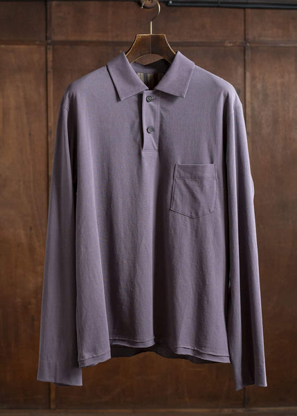 ZIGGY CHEN 0M2510201 Jersey Rugby Shirt LAVENDER X OLIVE