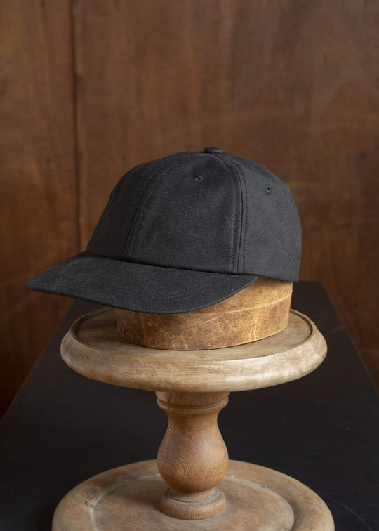 YOKO SAKAMOTO YS-26SS-GS-CAP-BLACK Gift Shop Cap Silk Nep Serge BLACK
