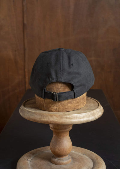 YOKO SAKAMOTO YS-26SS-GS-CAP-BLACK Gift Shop Cap Silk Nep Serge BLACK